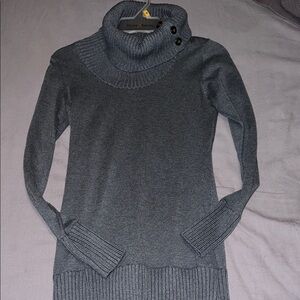 The Limited Charcoal Cowl Neck Sweater